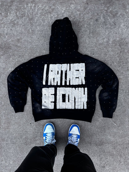 "Famous" ICONIK Hoodie Black